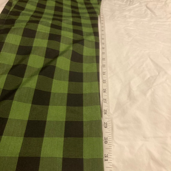Adidas golf pants green black plaid 38 x 32 like new - Picture 4 of 9